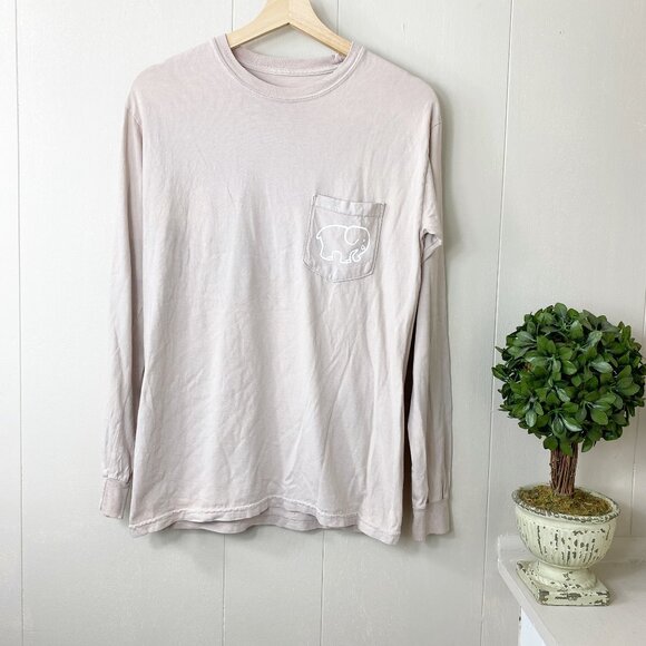 ivory ella Tops - Ivory Ella Womens Long Sleeve T-Shirt Graphic Elephant Double Sided Peach Small